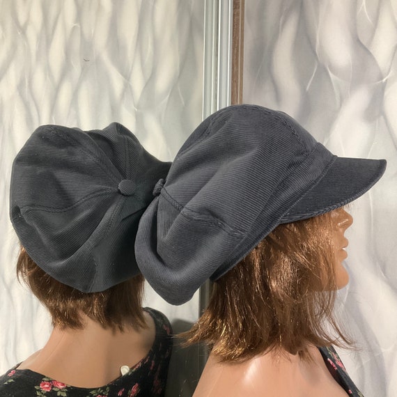 ささやん/CORDUROY NEWSBOY CAP XL ブラック Corduroy Newsboy Cap | | EA