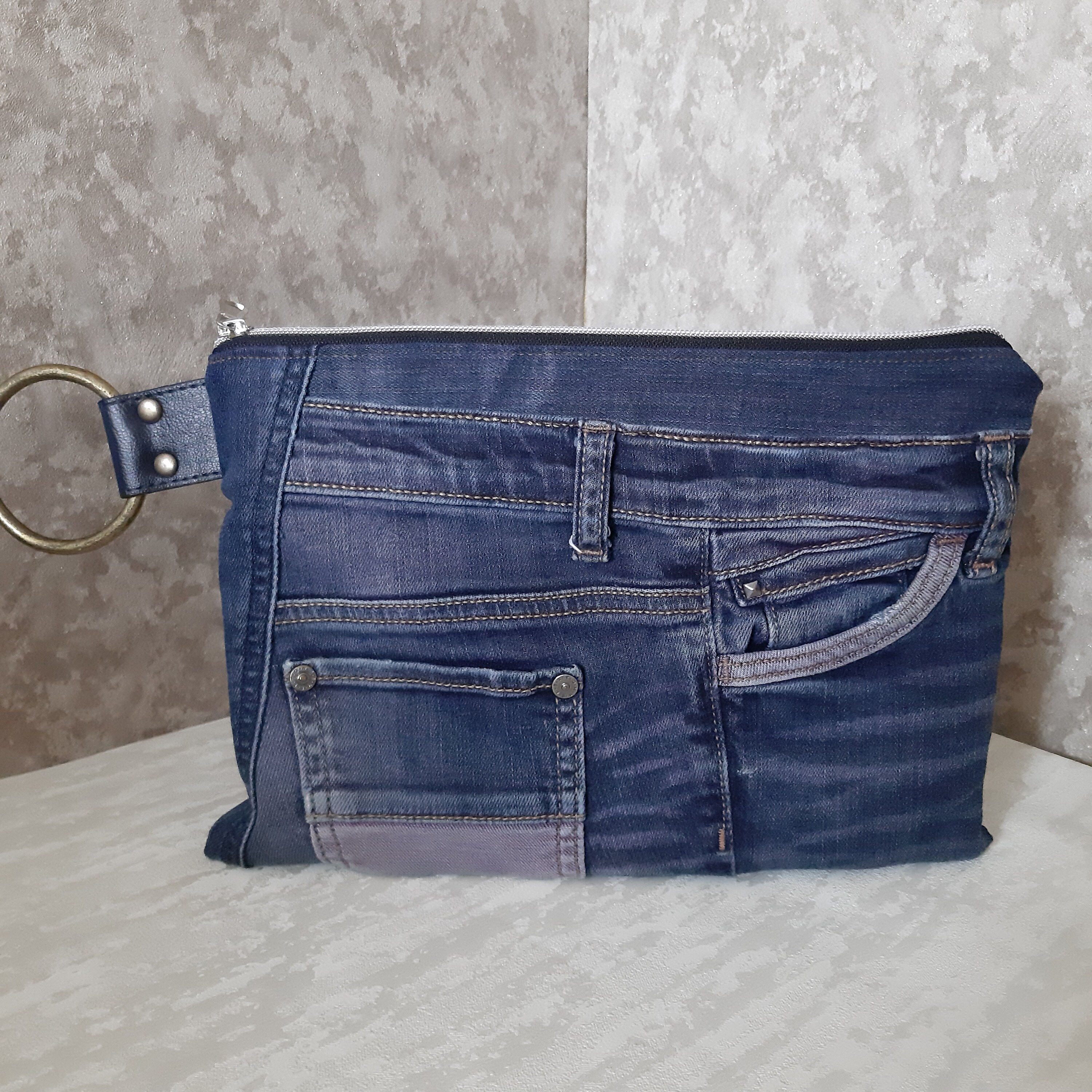 Casual denim clutch Jean blue clutch bag Evening clutch purse Etsy