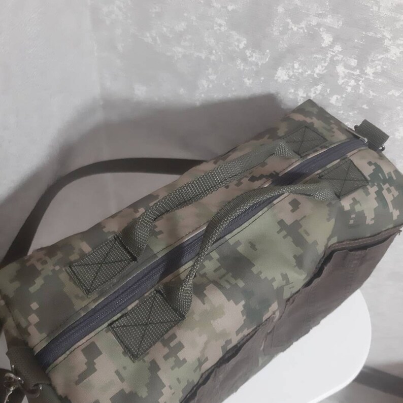 Camo Small Travel Bag Camouflage Print Shoulder Tote Etsy