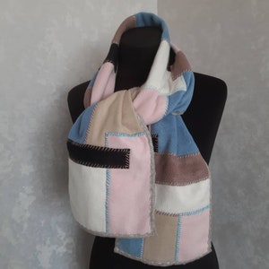 Handmade boho gypsy-style patchwork scarf for the hippie festival