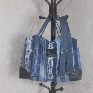 Quilted Denim Weekender Bag