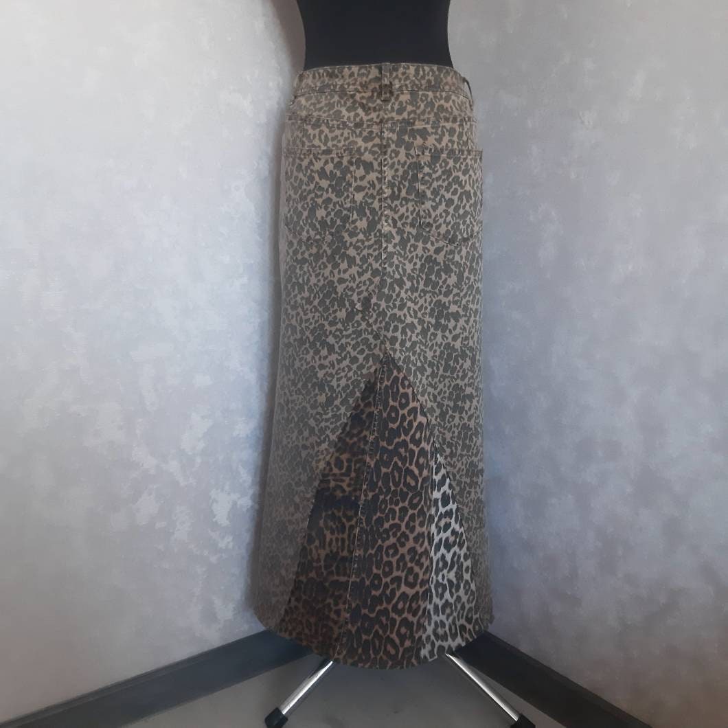 【mnem】Patch cut long skirt Easy Cut Full Skirt With Elastic Waist | for Women Size 34