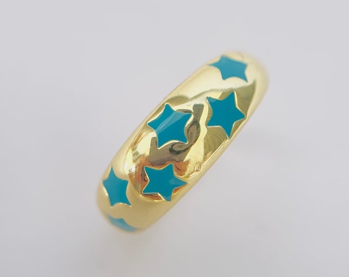 Blue Star Adjustable Ring, Delicate Ring, Star Rings, Trendy Jewelry, Pinterest Jewelry, Elegant Ring, Funky Rings, Fun Rings, Gold Ring