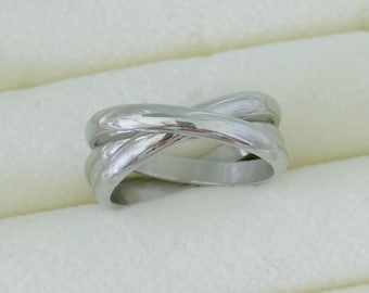 Silber Edelstahl Rolling Ring