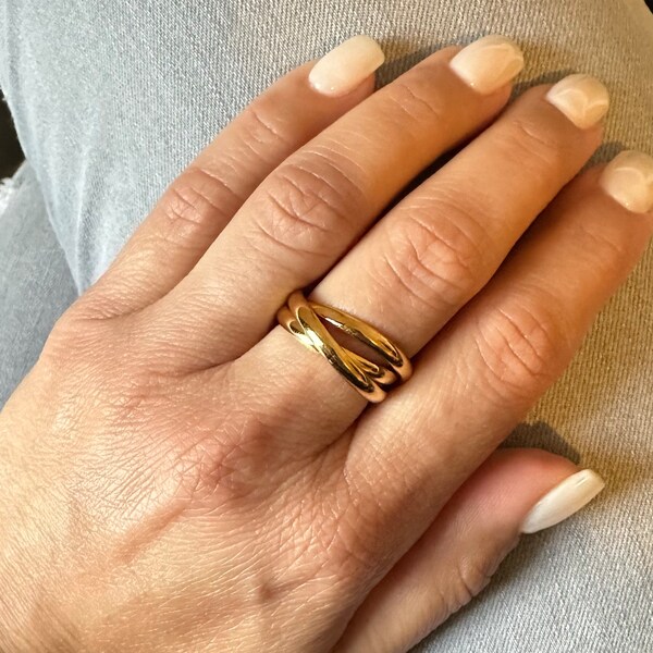 Triple Interlocking Rings - Etsy
