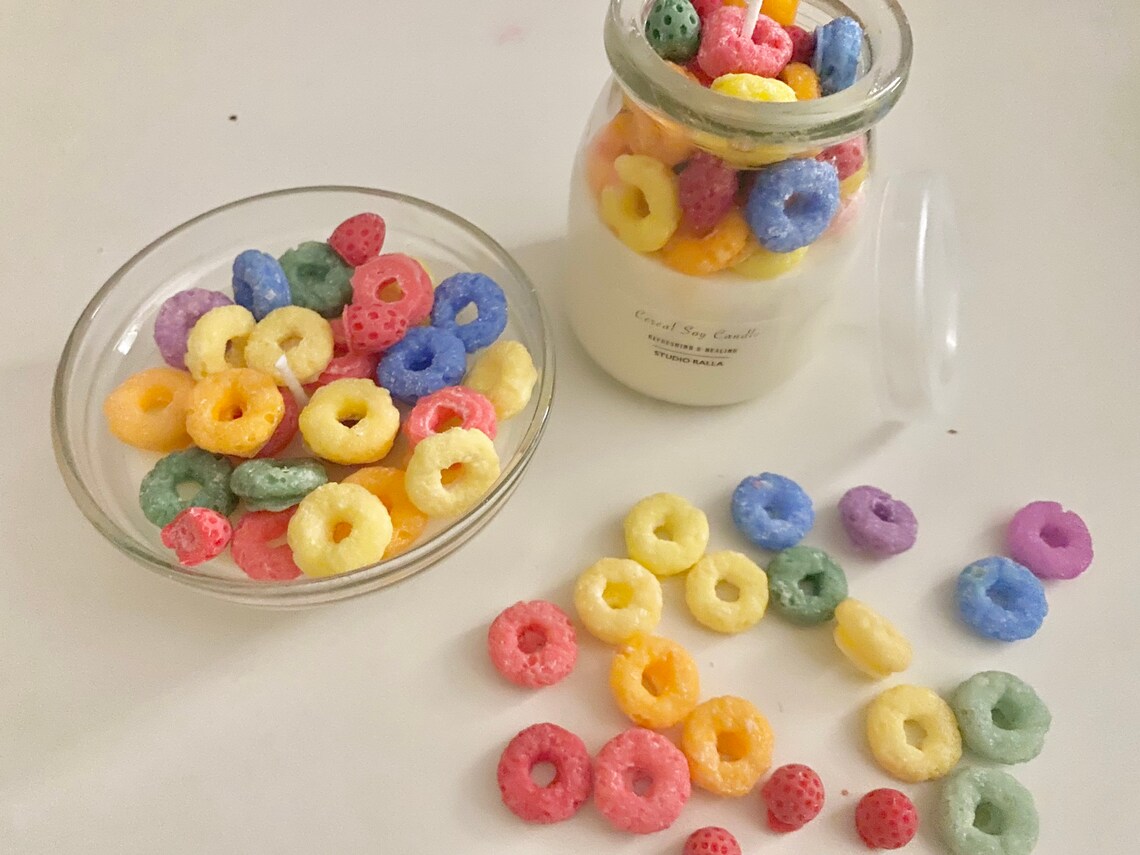 5 Oz Cereal Soy Candle Dessert Candle Yummy Yummy Cereal Etsy
