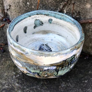 Traditional Japanese tea ceremony bowl, matcha chawan, matcha bowl image 6