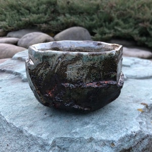 Traditional Japanese tea ceremony bowl, RAKU matcha chawan, RAKU matcha bowl