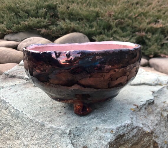 Raku Bonsai Pot, Modern Style Bonsai Pot, Indoor Cachepot, Raku Ceramic  Cachepot With Three Feet - Etsy Canada