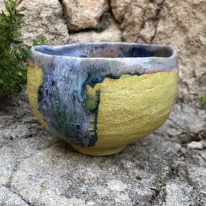 Traditional Japanese tea ceremony bowl, matcha chawan, matcha bowl