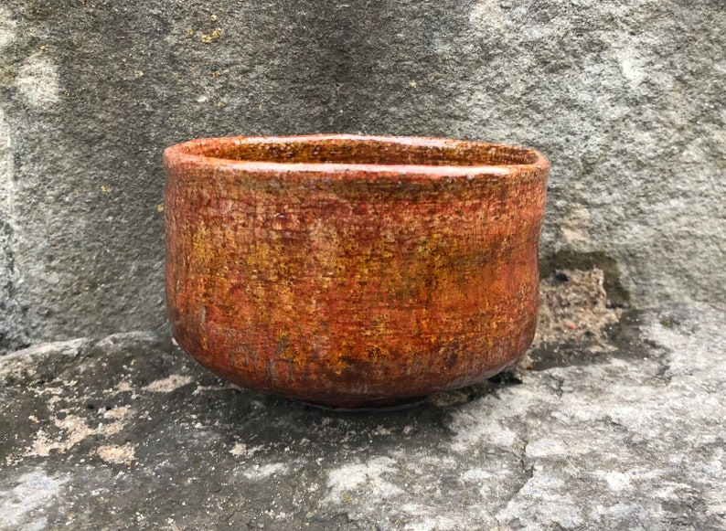 Traditional Japanese tea ceremony bowl Raku matcha chawan Etsy