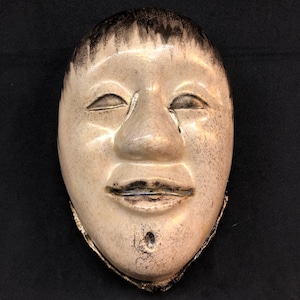 RAKU Ceramic mask, DOJI mask, Japanese ceramic mask, Wall decor