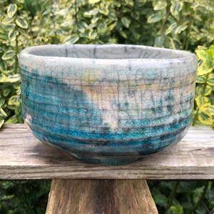 Raku matcha chawan, Ciotola tradizionale giapponese per la cerimonia del tè, Ciotola di matcha Raku