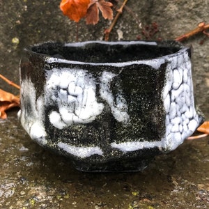 Raku matcha chawan, ciotola tradizionale per la cerimonia del tè giapponese, ciotola Raku matcha