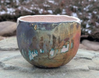 RAKU ceramic salad  bowl, serving bowl, Salad bowl, Fruit bowl, Kitchen decor
