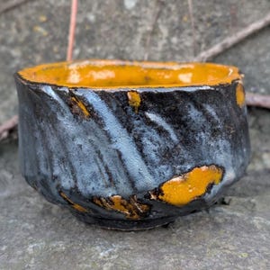 Traditional Japanese tea ceremony bowl, matcha chawan, matcha bowl