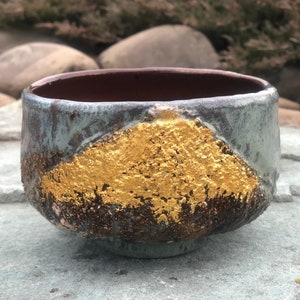 Traditional Japanese tea ceremony bowl, Hand-painted matcha chawan, matcha bowl