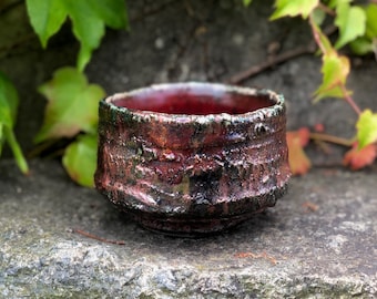 Traditional Japanese tea ceremony bowl, RAKU matcha chawan, RAKU matcha bowl