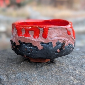 Traditional Japanese tea ceremony bowl, matcha chawan, matcha bowl