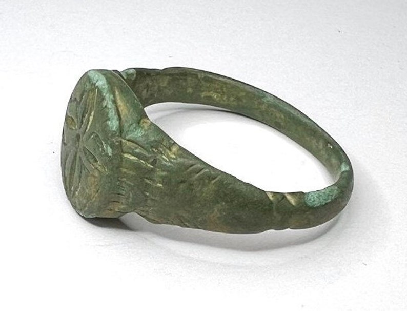 Ancient Medieval Ring With Stylized Star of Bethlehem. Medieval Jewelry ...
