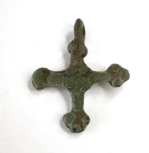 Amuleto pinza vichinga collana medievale ciondolo bronzo/argento Amuleto pinza vichinga collana medievale ciondolo bronzo/argento