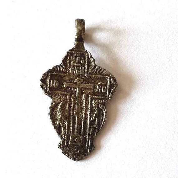 Ancient Medieval silver cross / Medieval artifact… - image 6