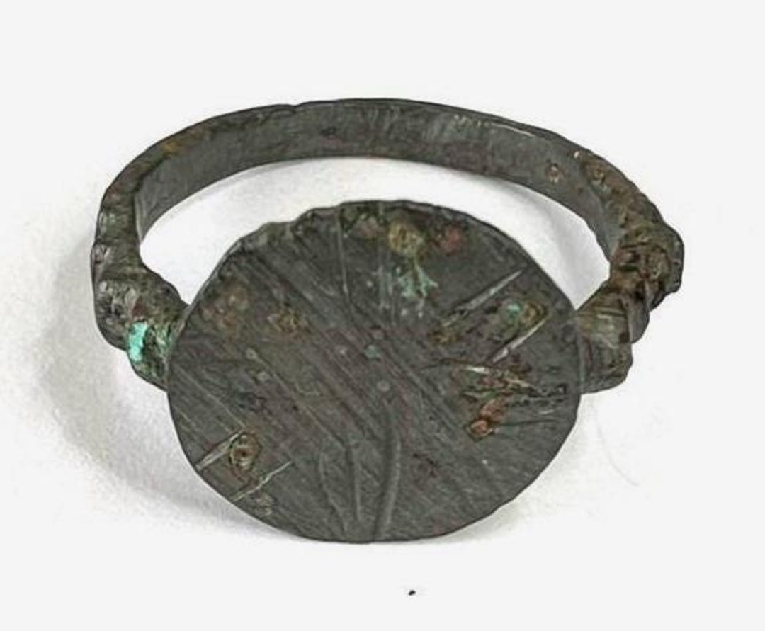 Ancient Medieval Ring With Stylized Star of Bethlehem. Medieval Jewelry ...