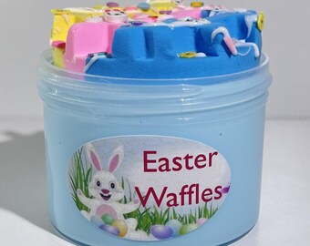 Easter Waffle DIY slime scented fun toy stress relief sensory product gift