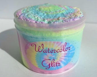 Buy Watercolor Glitz Snowfizz Slime: Scented Crunchy Slime Online