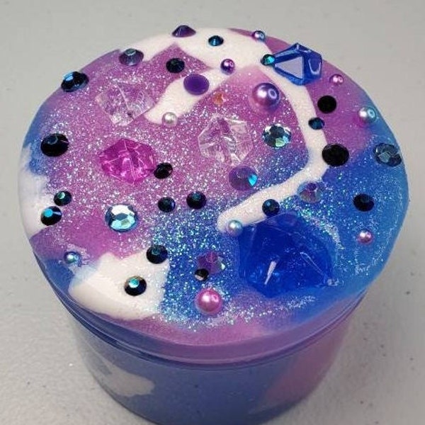 Galactic Gems jelly slime scented slime kawaii beads rhinestones glitters