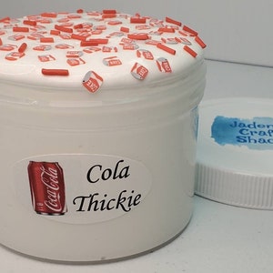Cola Thickie slime scented thick and glossy stress relief homemade sensory toy gift idea