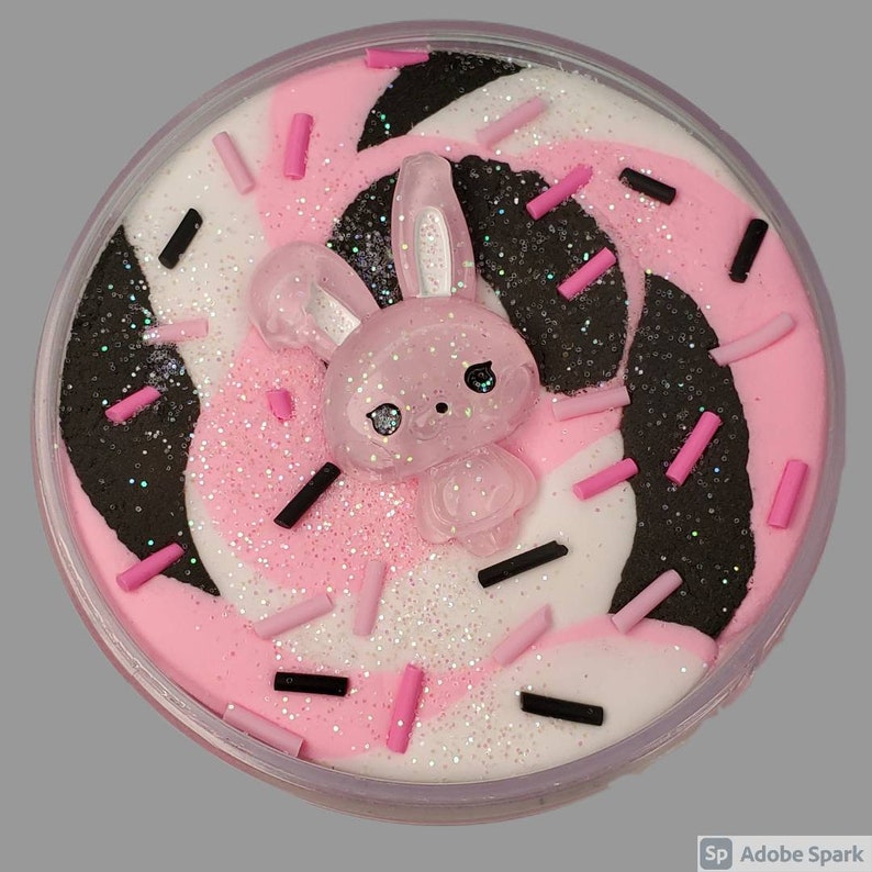 Usagi Rebel slime sweet candy scented slime kawaii charm sprinkle mix pink slime cheap slime stress relief 