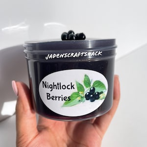 Nightlock Berries Clear Slime: Sweet Berry Scented Sensory Toy