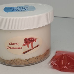 Cherry Cheesecake Slime: Scented Butter Snowfizz Sensory Toy