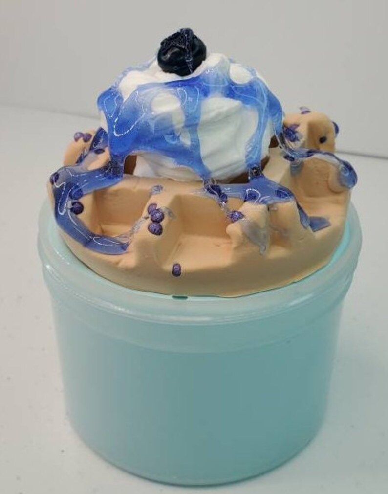 Blueberry Waffles DIY Slime Scented Fun Toy Slime Mixing Etsy