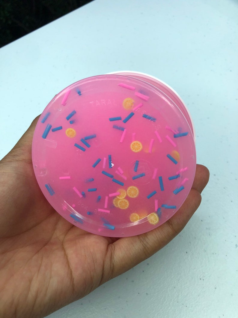 Frozen Pink Lemonade Jelly Slime / Scented Slime / Sprinkle Etsy