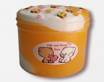 Milch und Honig Bär Schleim Wolke Creme und Gelee duftenden Stress Relief asmr Spielzeug Geschenkidee