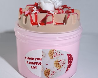 I Love You a Waffle Lot Slime Thick Glossy Maple Scented Slime