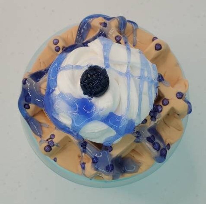 Blueberry Waffles DIY Slime Scented Fun Toy Slime Mixing Etsy