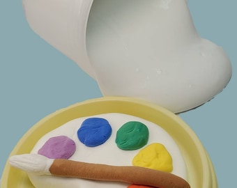 Painter's Pallet DIY Clay Slime