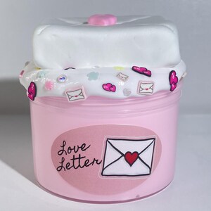 Liebesbrief DIY Schleim dick und glänzend duftende große Geschenkidee sensorisches Spiel Valentinstag Geschenkidee für alle Altersgruppen Schleim für Kindergeschenkkorb