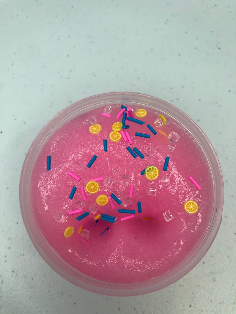 Frozen Pink Lemonade Jelly Slime / Scented Slime / Sprinkle Etsy