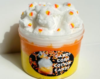 Candy Corn Cotton Candy Cloud Slime Scented Sensory Play Product any occasion