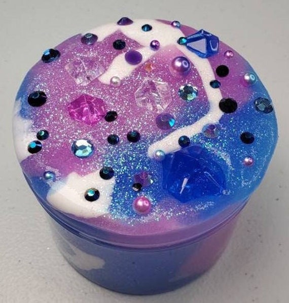Glitter slime // galaxy avalanche slime // stretchy slime //
