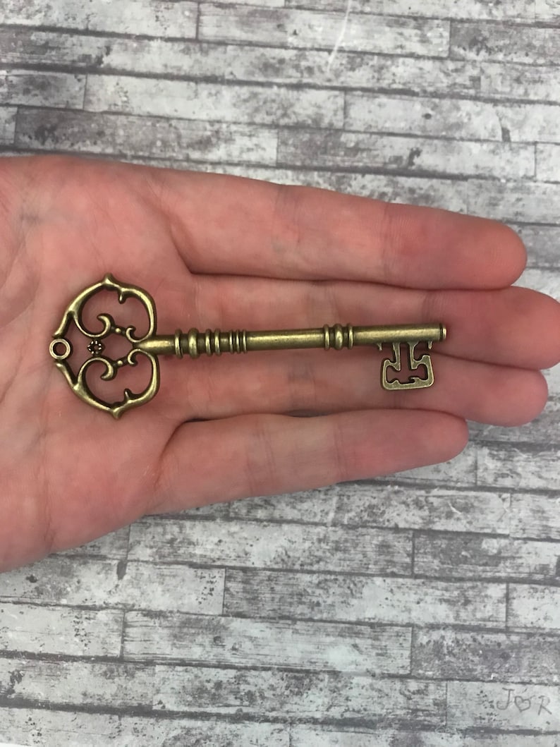 Large Skeleton Keys Santa's Magic Key Antique Bronze Etsy UK