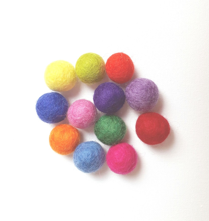 Bulk Wool Felt Balls 1.5cm 200/300/400/500 Pcs Choose Your Etsy
