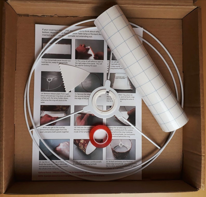 Lampshade Kit 30cm Drum Making For Pendant Table Lamp Diy Make Your Own Fathers Day Lighting Gift