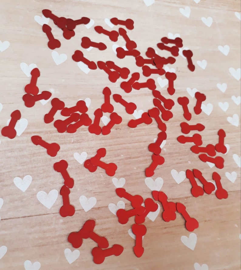 Engagement Novelty Decor Table Decoration Adult Party 100 Pcs Hen Party Bachelorette Party Decorations Supply Red Penis Confetti