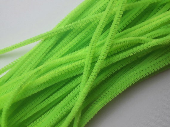 Yellow Pipe Cleaners for Craft, 30cm, Long Chenille Craft Stems