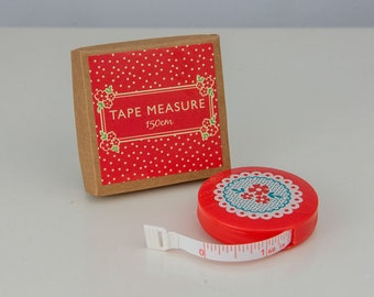 Floral Tape Measure, Retractable Sewing Gift (150cm/60Inches)